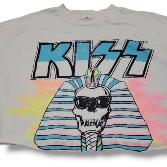 Kiss Top Size Medium By Divided Kiss Band Tee Hot In The Shade Tour Graphic Tee - Picture 3 of 7